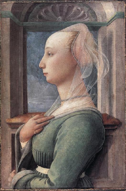 Fra Filippo Lippi portrait of a Woman Spain oil painting art
